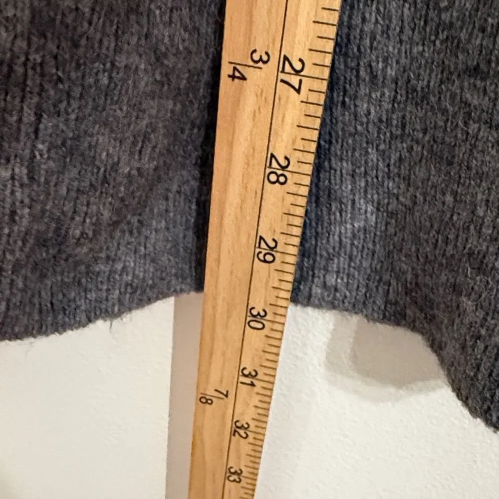 MADEWELL Cardigan Open Front Wool Alpaca Blend Womens Small Gray Cozy Walker - Picture 9 of 9